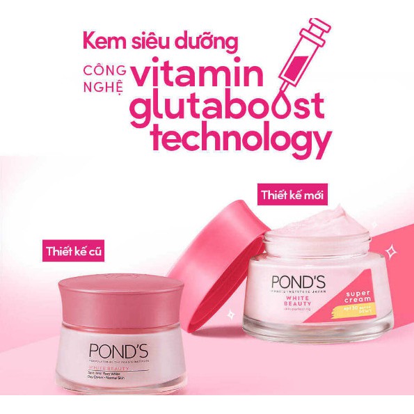 Kem Dưỡng Da Pond's Trắng Mịn Không Tỳ Vết Ban Đêm 50g