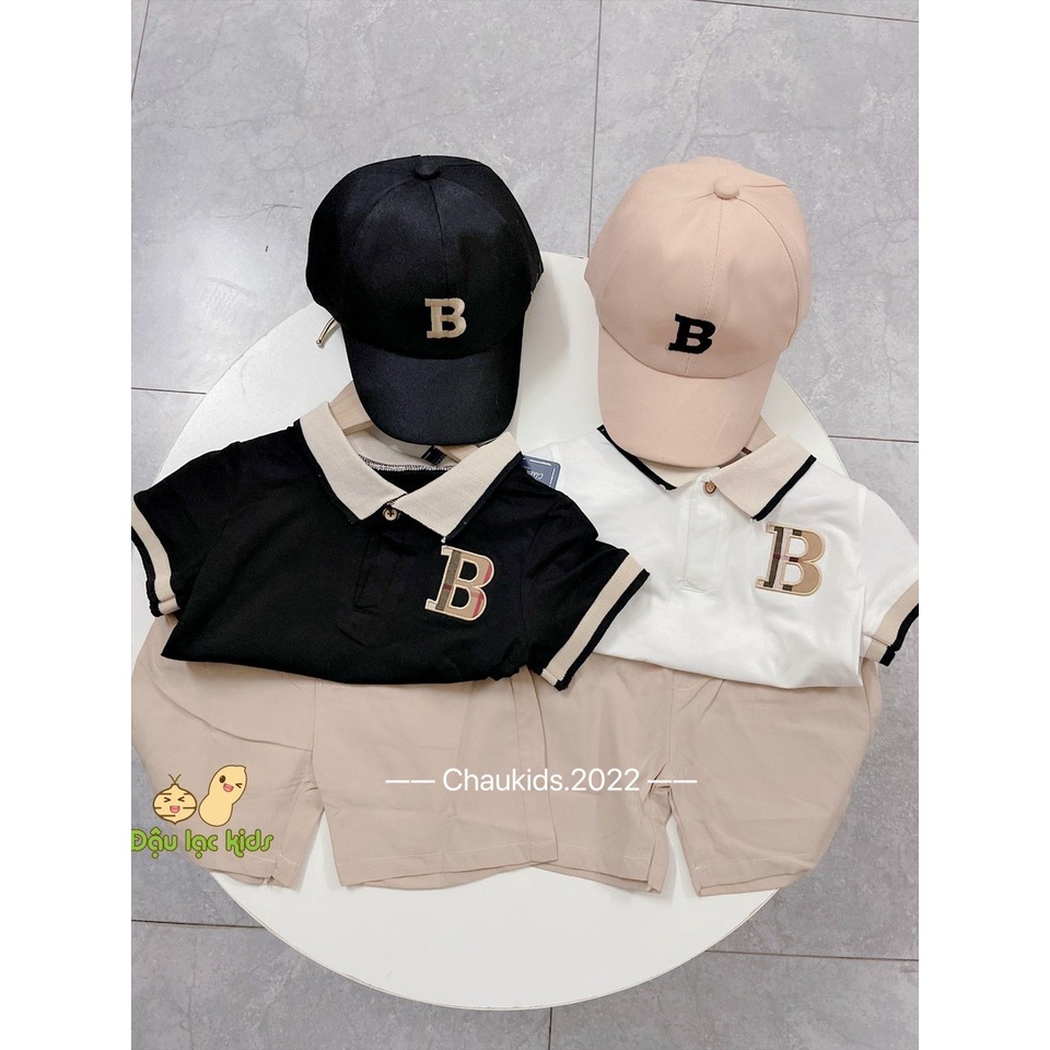 Bộ chữ B kèm mũ cho bé