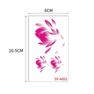 Hình xăm dán tạm thời hình hoa 3D