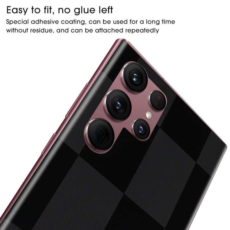 Miếng Dán Sợi Carbon Siêu Mỏng 3D Chống Trầy Xước Cho Điện Thoại Samsung Galaxy S22 Ultra