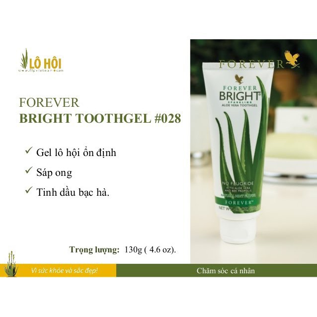 [CHÍNH HÃNG] KEM ĐÁNH RĂNG FOREVER Bright _028 Flp - Lô Hội TỐT NHẤT THẾ GIỚI