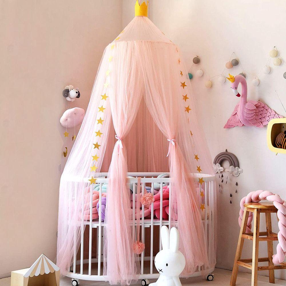 Mùng Lưới Chống Muỗi Hình Vương Miện Treo Nôi Em Bé TAYLOR1