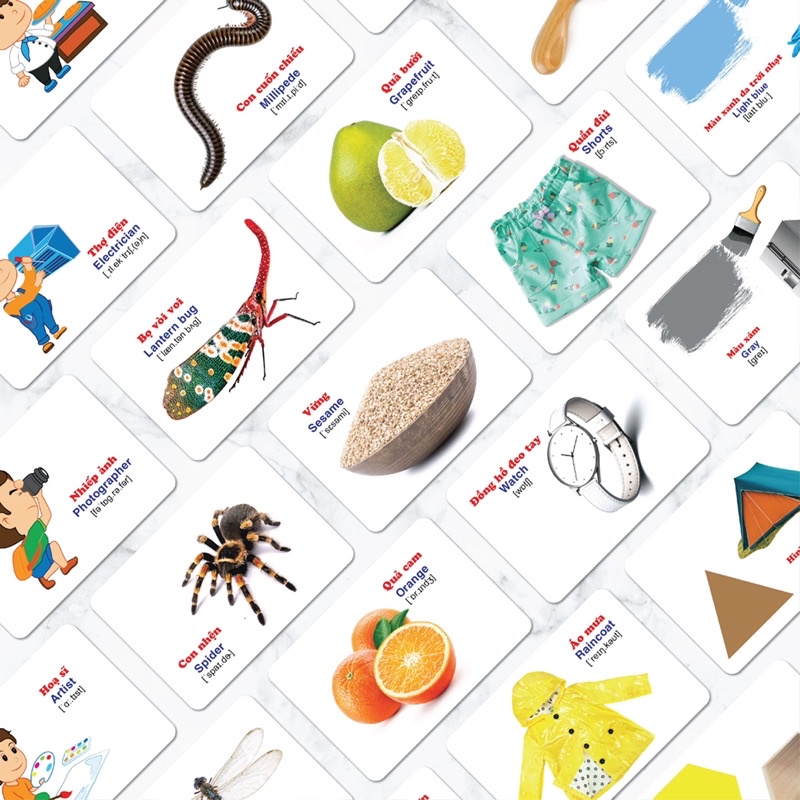 Sách - Bộ Thẻ học Thông minh Cho bé - 16 chủ đề 416 thẻ Flashcards