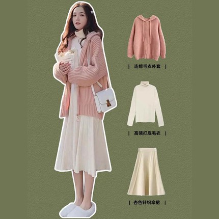 [ ORDER ] Set 3 món váy áo mùa đông