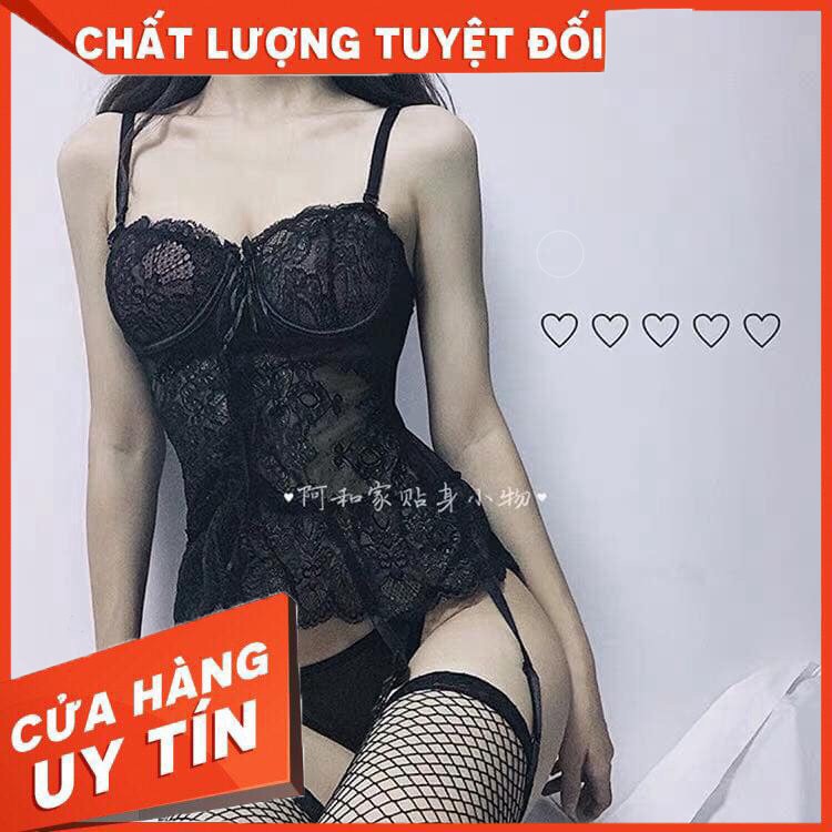 Váy ngủ nữ có gọng ren quyến rũ - Hàng nhập khẩu