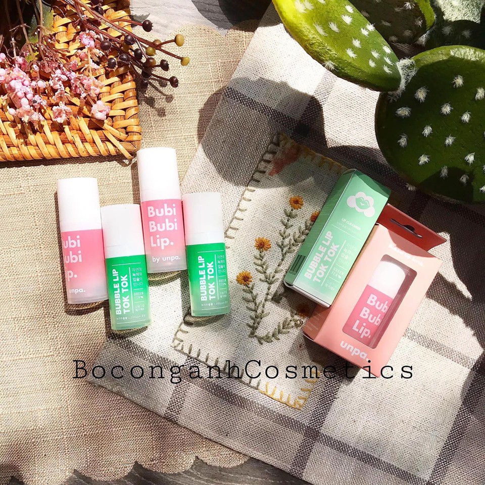 TẨY DA CHẾT MÔI BUBBLE GREEN TOK TOK - BUBI LIP