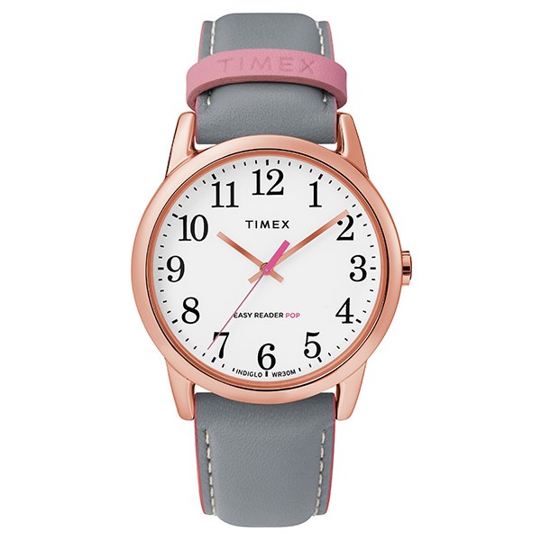 Đồng hồ Nữ Timex Easy Reader Color Pop 38mm - TW2T28500 Dây Da - Chính Hãng