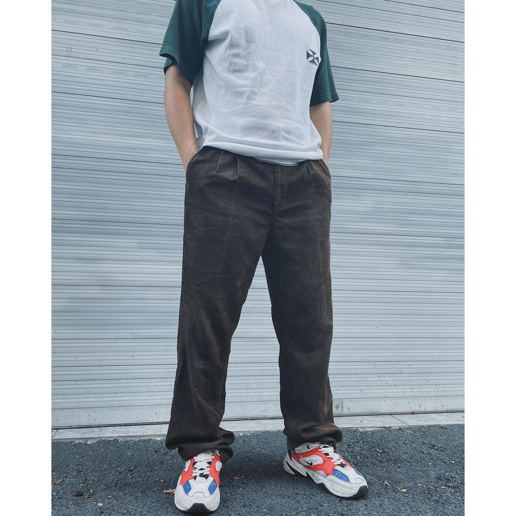 Quần 2hand giá rẻ, quần nhung tăm secondhand unisex. Được chọn màu và size RANDOM mẫu