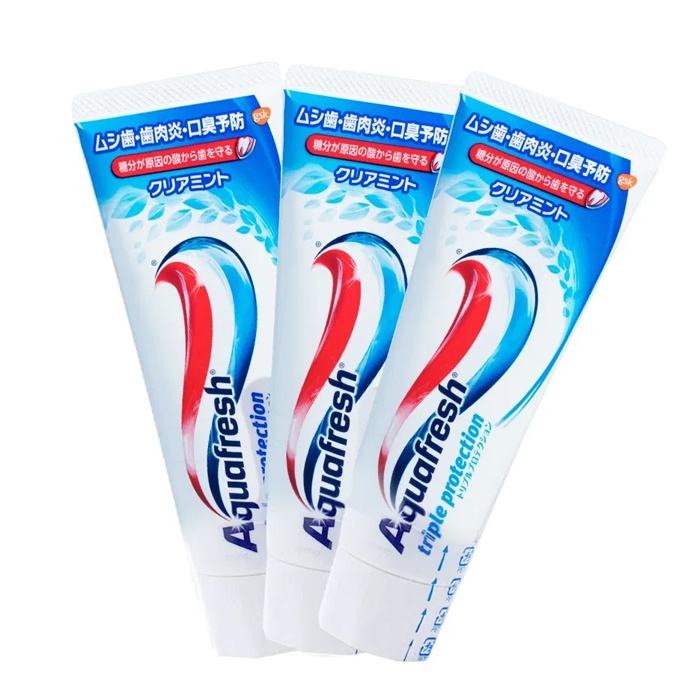Kem đánh răng Aquafresh vị bạc hà, trà xanh dịu nhẹ 140g + 20g bảo vệ răng miệng - Umiko