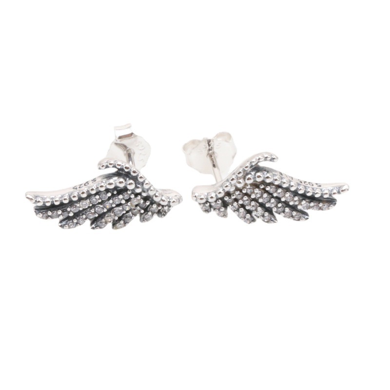 Khuyên tai bạc nữ CDE Fashion Wing Earrings CDE3007 - Bạc cao cấp S925 ALE