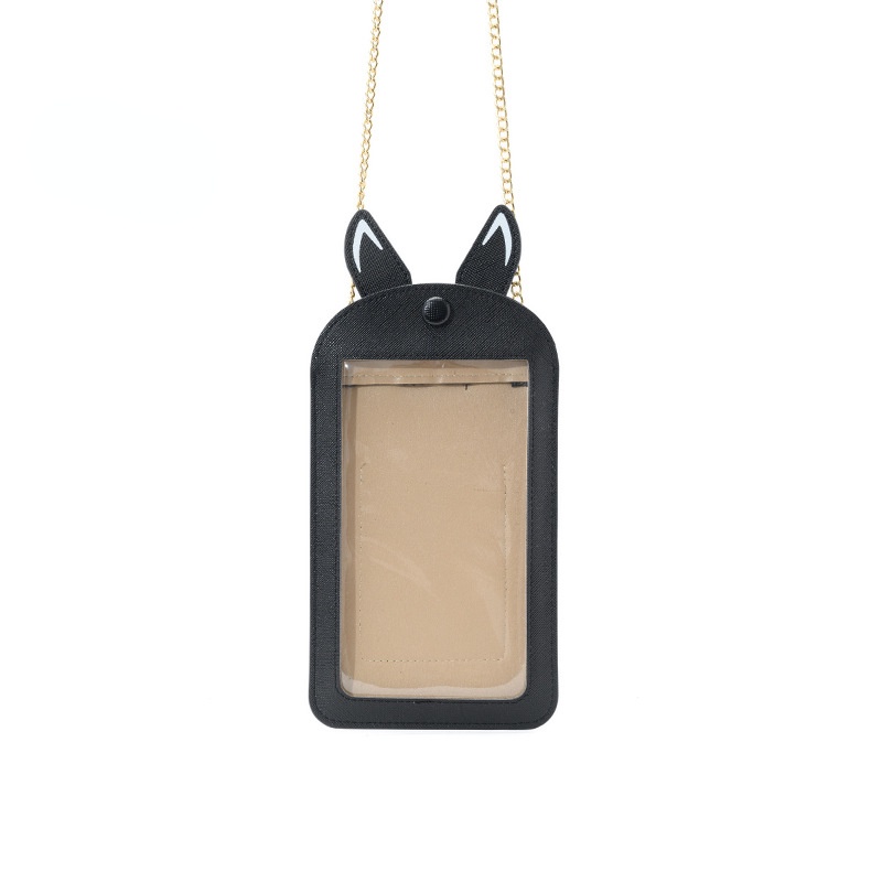 Ielgy Mới Túi Đeo Chéo mini Trong Suốt Đựng Điện Thoại Cảm Ứng Phong Cách Hàn Quốc