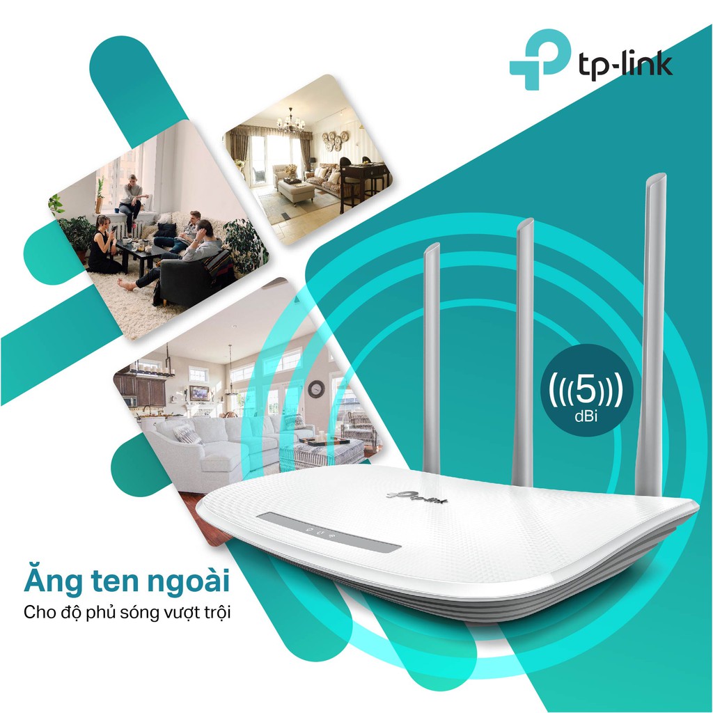 TP-Link Bộ Phát WiFi không dây 3 ăng-ten -TL-WR845N 806A- Hàng Chính Hãng