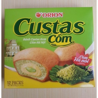 <MỚI> BÁNH CUSTAS CỐM 12PACK - HỘP 276G