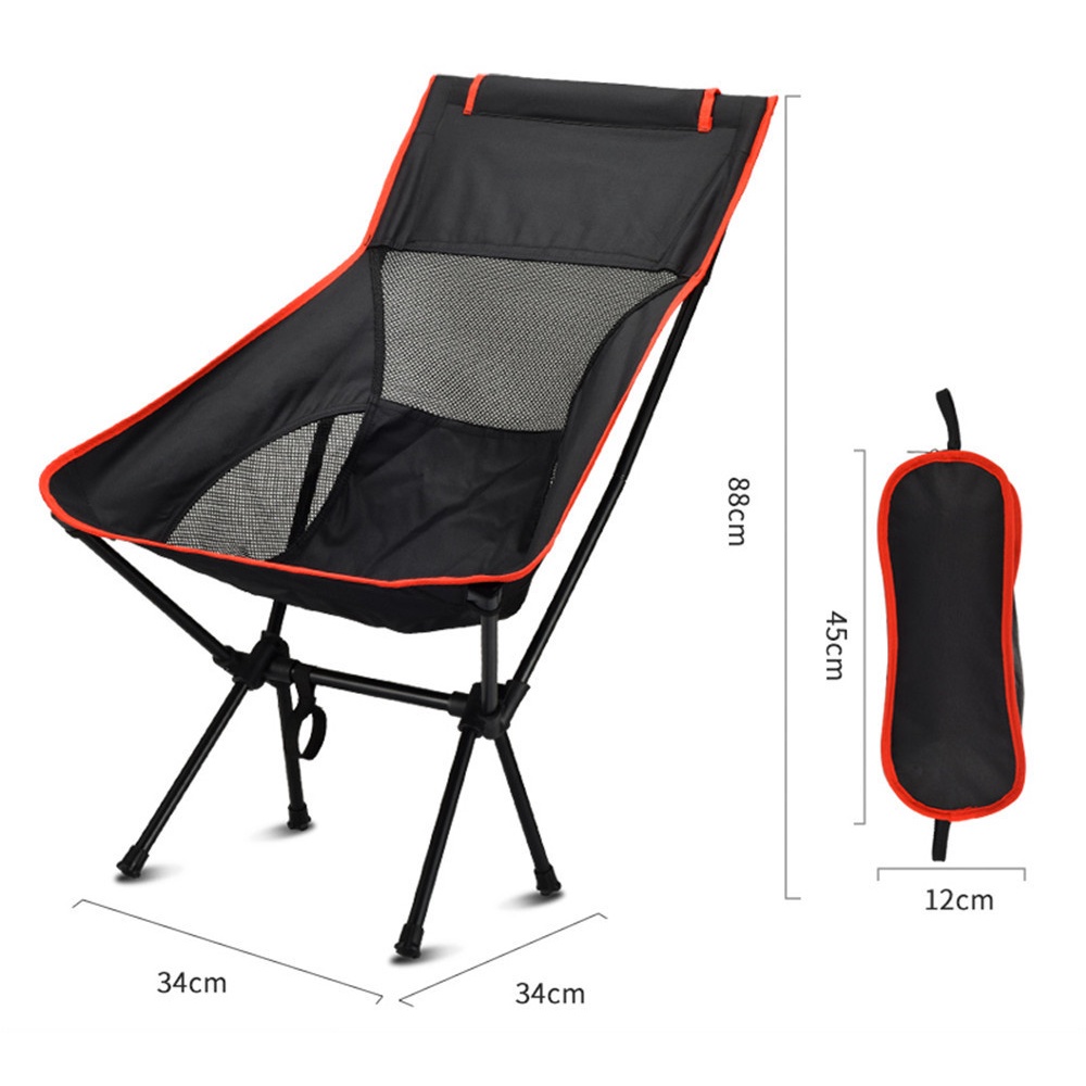 OneTwoFit ghế cắm trại，Siêu nhẹ Ghế thư giãn Câu cá Di động Gấp Ngoài trời Hợp kim nhôm Ghế xếp gọn，thể chịu 120kg