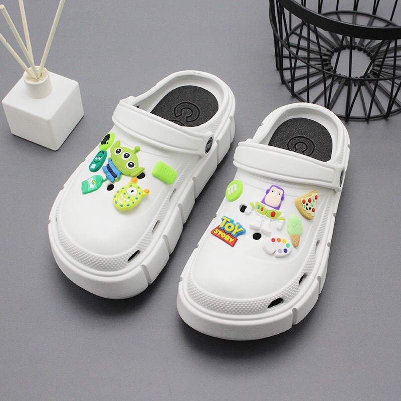 Dép sục Cross nữ đế EVA siêu nhẹ cao 6cm CHIBAMY có gắn sticker hot hit