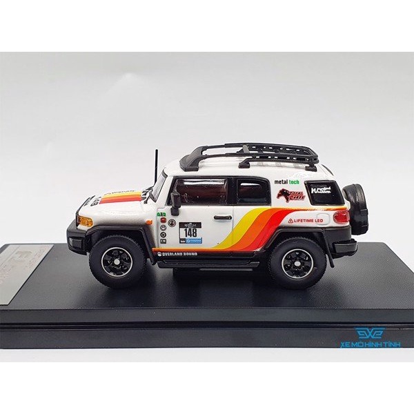 Xe Mô Hình Toyota FJ Cruiser 1/64 Street Weapon ( Trắng ) - Limited 500pcs