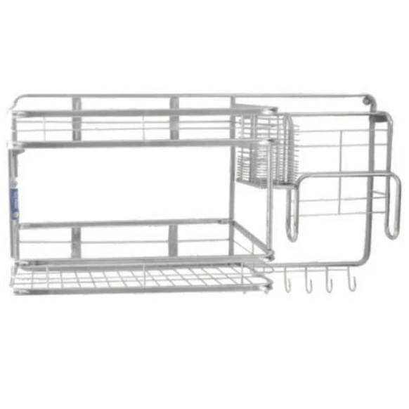 kệ chén inox 2 tầng treo tường