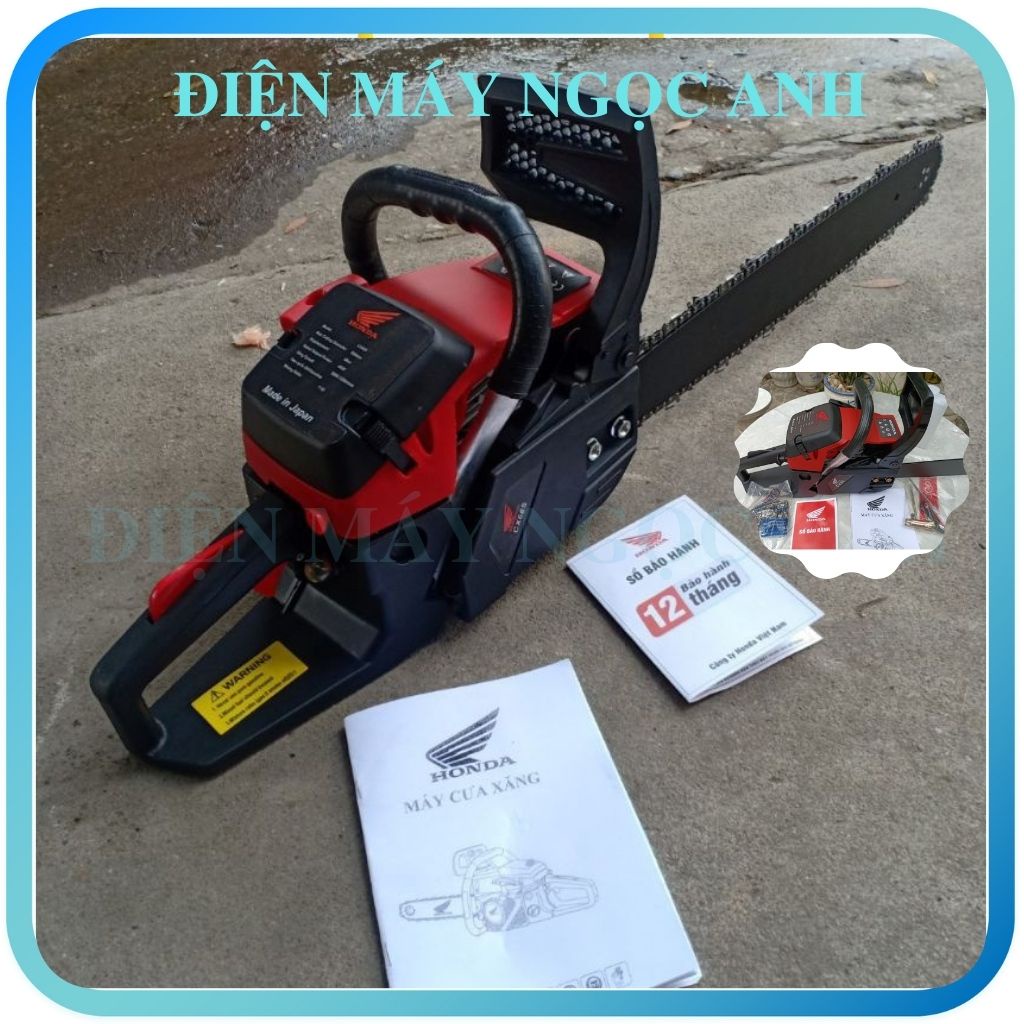 Máy cưa gỗ cầm tay mini cưa lọng xích chạy xăng cắt tỉa cành cây HONDA CX68 với Lam Dài 55CM giá rẻ