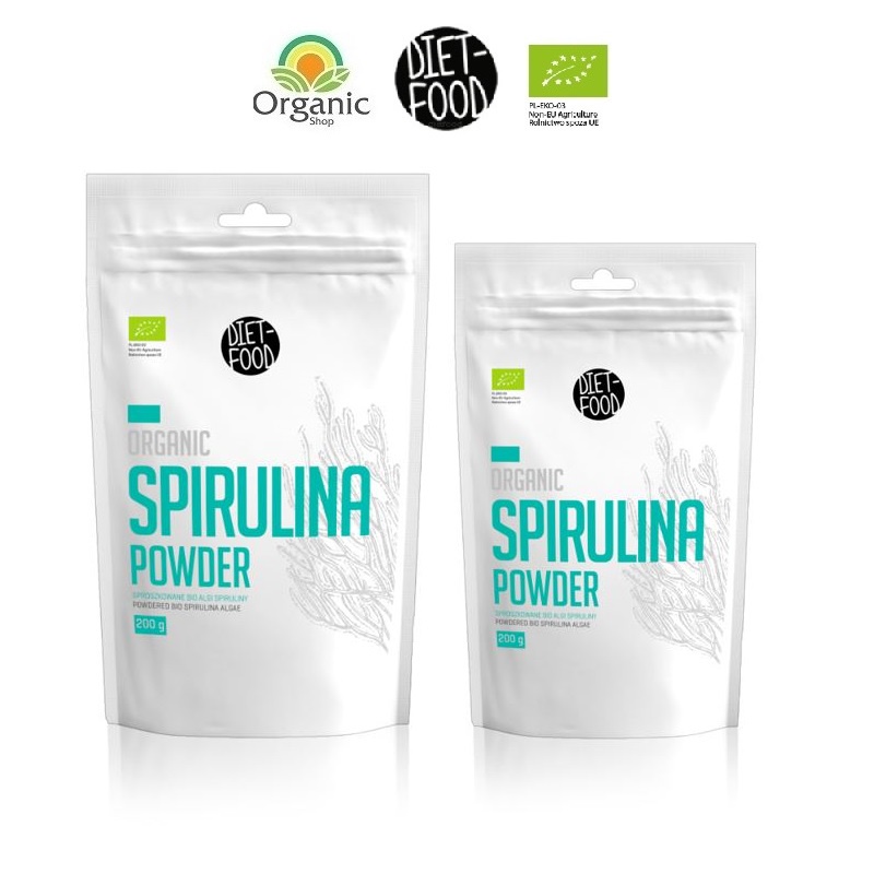 Bột tảo xoắn Spirulina hữu cơ 200g Diet Food