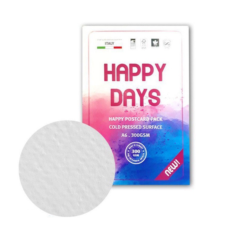 Giấy vẽ màu nước HAPPY hạng họa sĩ 300gsm