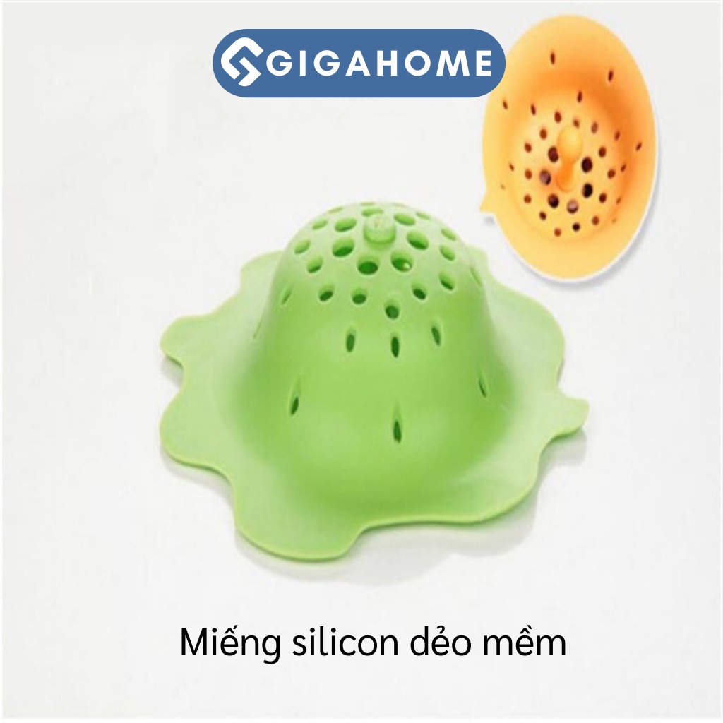 Miếng Lọc Rác Bồn Rửa Chén Hình Hoa Silicone GIGAHOME 14x13cm 4746
