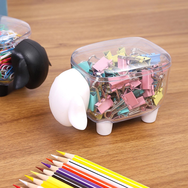 Hộp Đựng Tăm Bông / Tăm Xỉa Răng Hình Cừu Hoạt Hình 3D Để Bàn Trang Trí YKDJP5