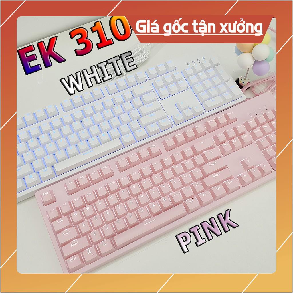 [Chất lượng] Bàn phím cơ Edra EK3104 - Phiên bản màu hồng và trằng cực đẹp - Bảo hành 24 tháng [Được Xem Hàng]