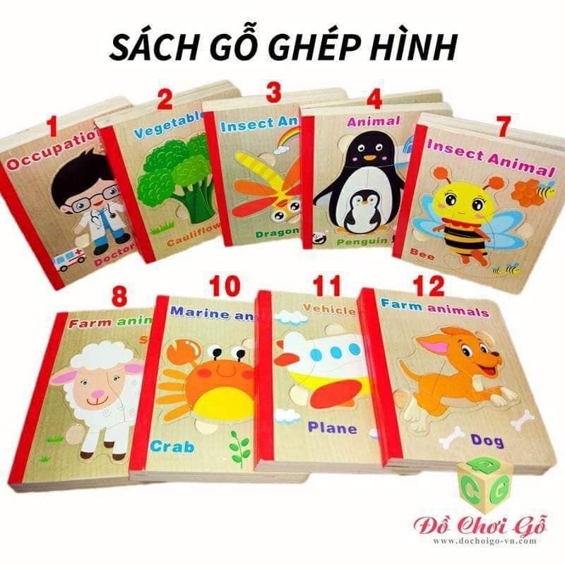 SÁCH GỖ GHÉP HÌNH