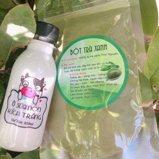 Bột trà xanh + ủ sữa non