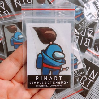 Decal Logo Sticker Patch in áo ủi trực tiếp lên vải hình biểu tượng among us hiệp sĩ cute - Rinart.vn