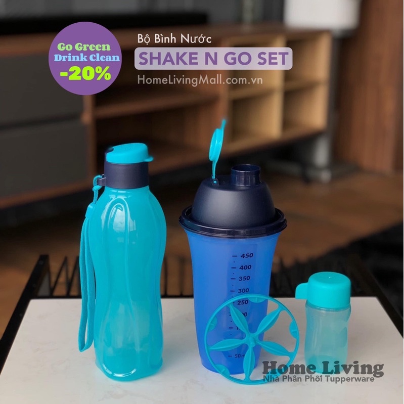 Bộ Sản Phẩm bình lắc Shake N Go mẫu mới 2023