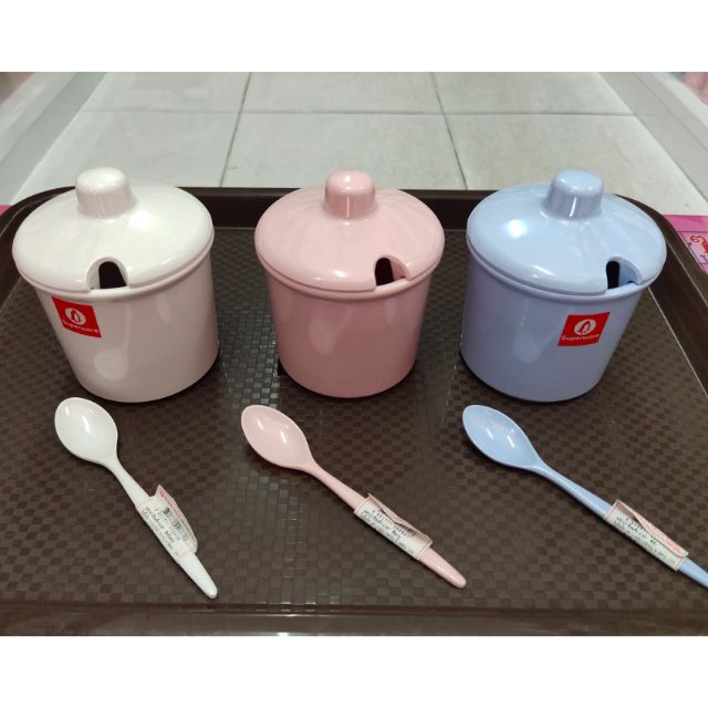 Lọ gia vị Melamine có nắp cho