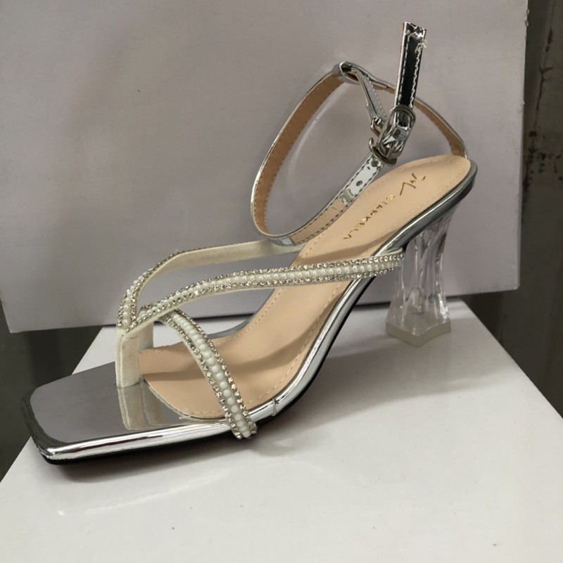 SANDAL CAO GÓT XỎ NGÓN QUAI ĐÍNH NGỌC SANG CHẢNH GÓT pha lê (S134)