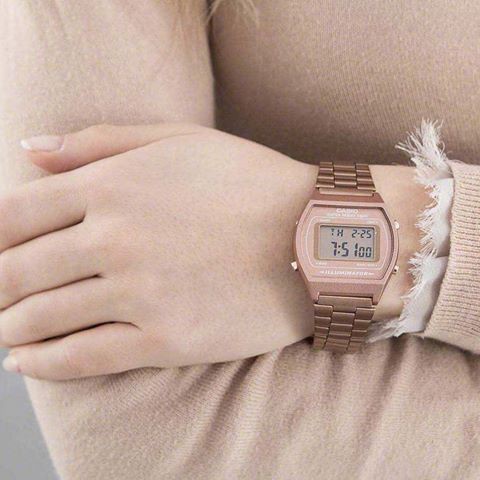 Đồng Hồ NỮ CASIO B640WC ĐIỆN TỬ MẠ VÀNG HỒNG