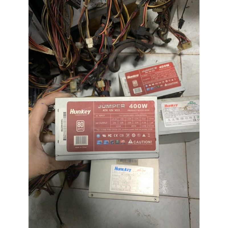 Nguồn hunkey cst 400w có nguồn phụ 6pin. Tháo phòng game