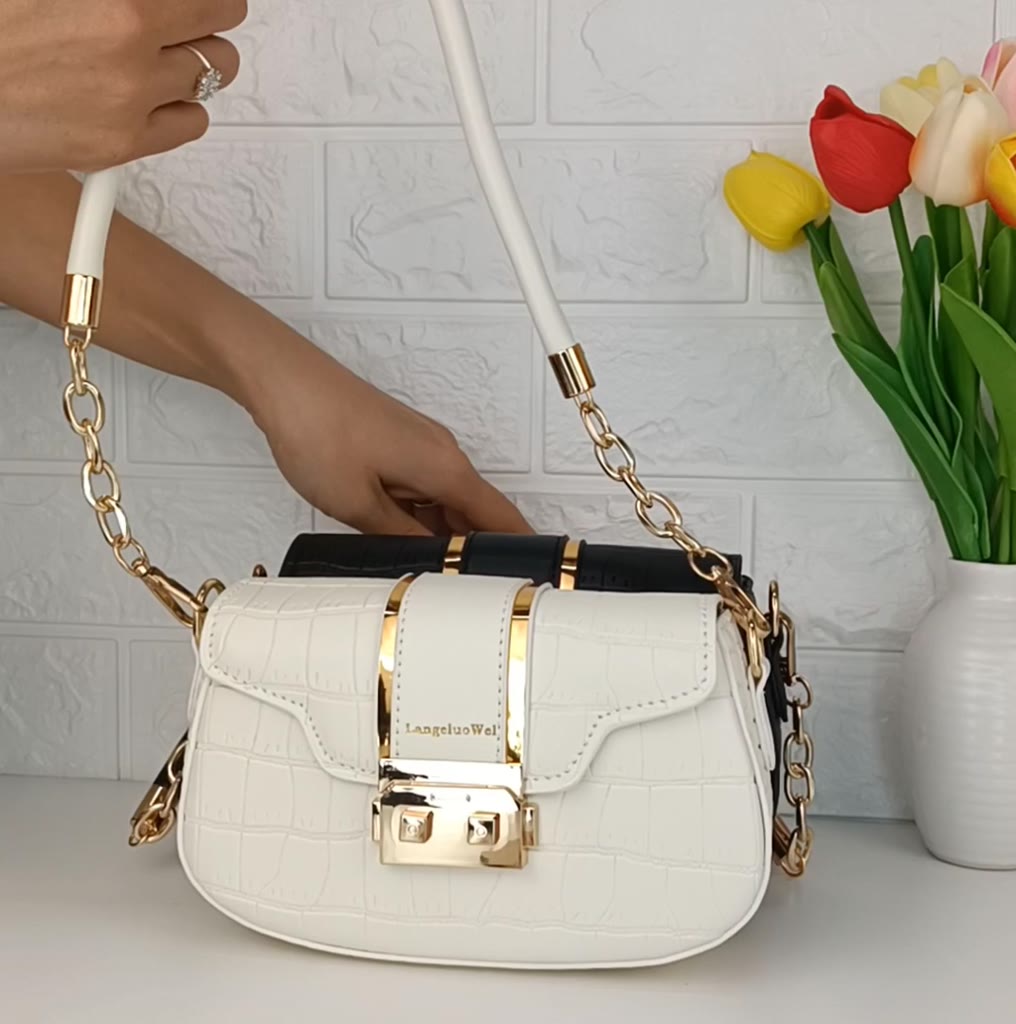 Túi xách nữ kẹp nách đeo chéo đeo vai đẹp da pu cao cấp vân cá sấu phong cách hàn quốc | BigBuy360 - bigbuy360.vn