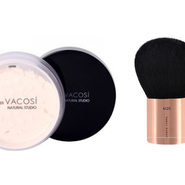 Phấn phủ siêu mịn kiềm dầu VACOSI STUDIO LOOSE POWDER (TẶNG KÈM CỌ PHỦ)