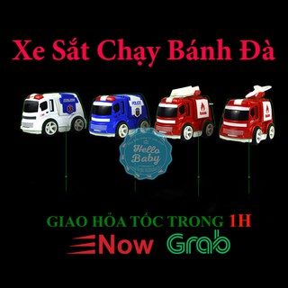 Mô hình xe sắt cảnh sát, cứu hỏa, cứu thương, cứu hộ