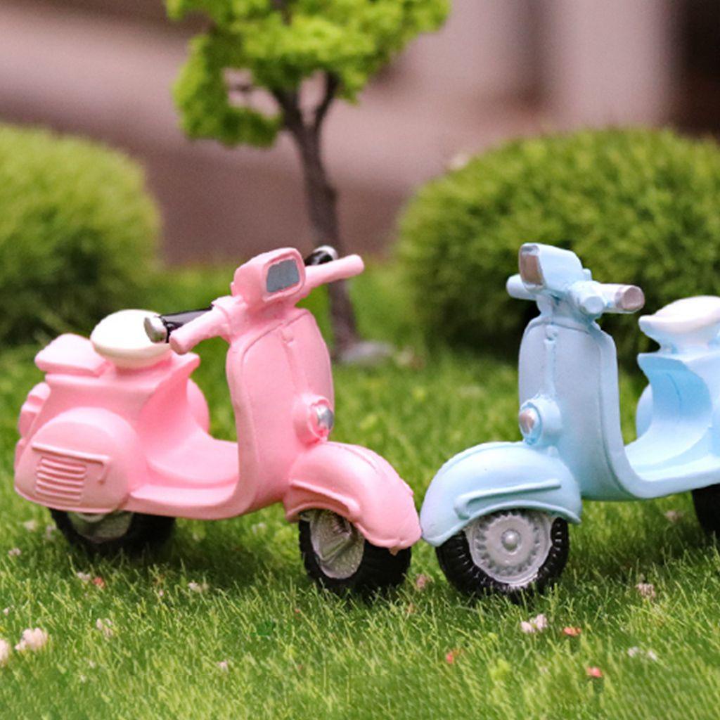 1 Mô Hình Xe Buýt Mini Trang Trí Sân Vườn