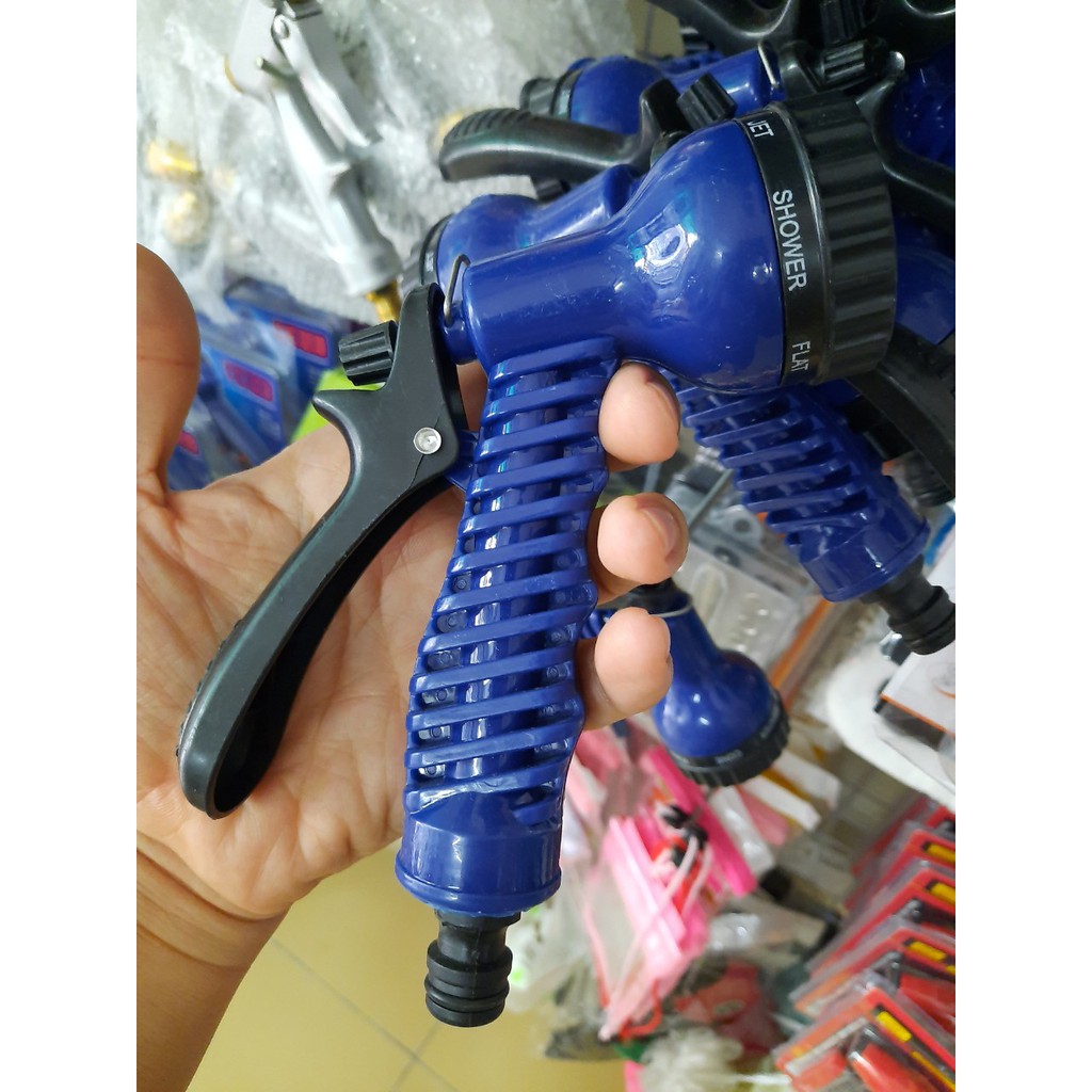 Đầu xịt tăng áp lực nước 6 chế độ tiện dụng rửa xe, tưới cây...