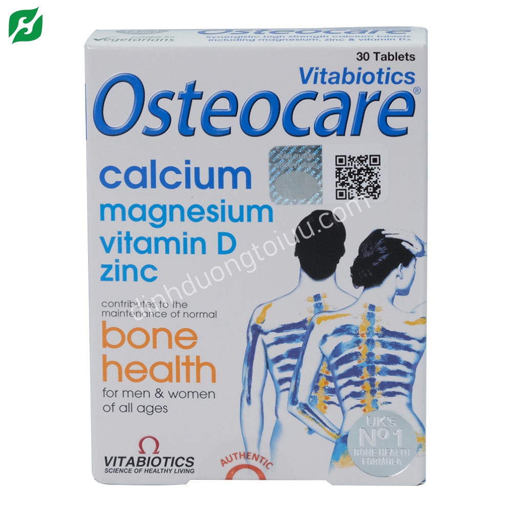 Viên uống Osteocare hỗ trợ xương khớp chắc khỏe, hạn chế loãng xương (30 viên)