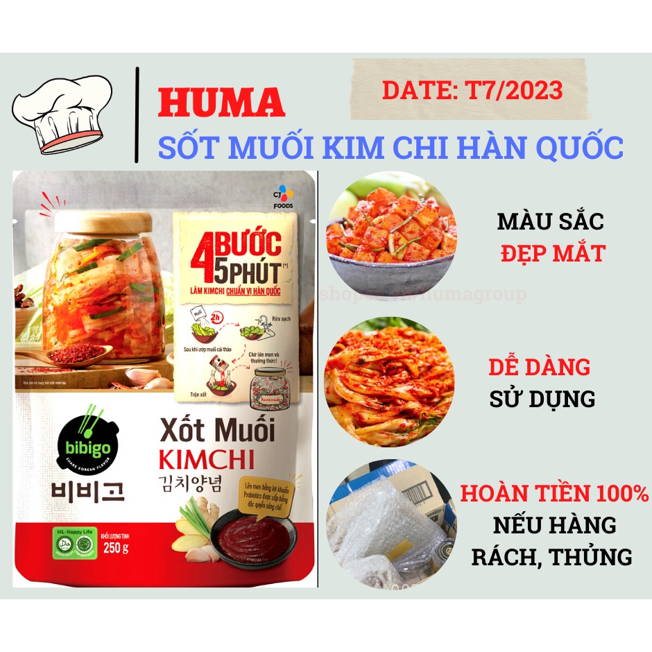 Sốt Muối Kim Chi Hàn Quốc CJ FOODS 250g Gia Vị Xốt Làm Kim Chi