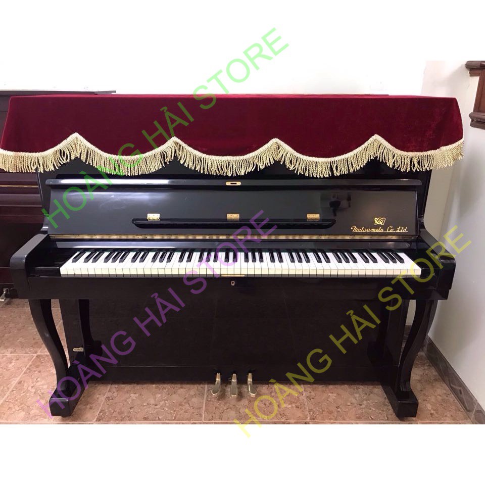 Khăn phủ đàn piano cơ, đàn piano điện tử 88 phím chất nhung mịn chống bụi chống xước đàn