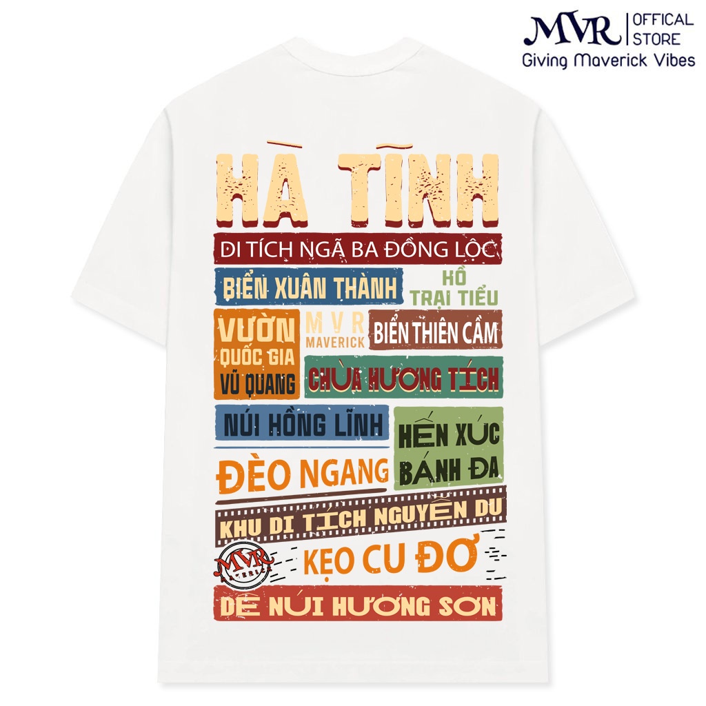 Áo Thun Hà Tĩnh - 63 tỉnh thành phông cotton mát unisex form rộng tay dài lỡ GenZ Ao Ha Tinh under MVR BB4137