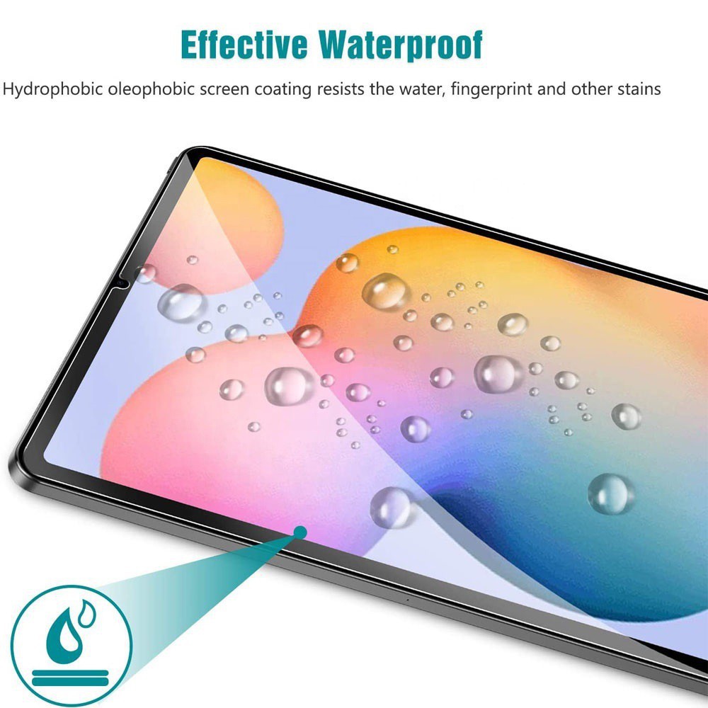 Kính cường lực Samsung Galaxy Tab S6 lite 2020/2022  trong suốt độ cứng 9H tặng kèm giấy lau màn hình