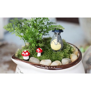 Phụ kiện trang trí tiểu cảnh - Nấm nhựa mini màu đỏ