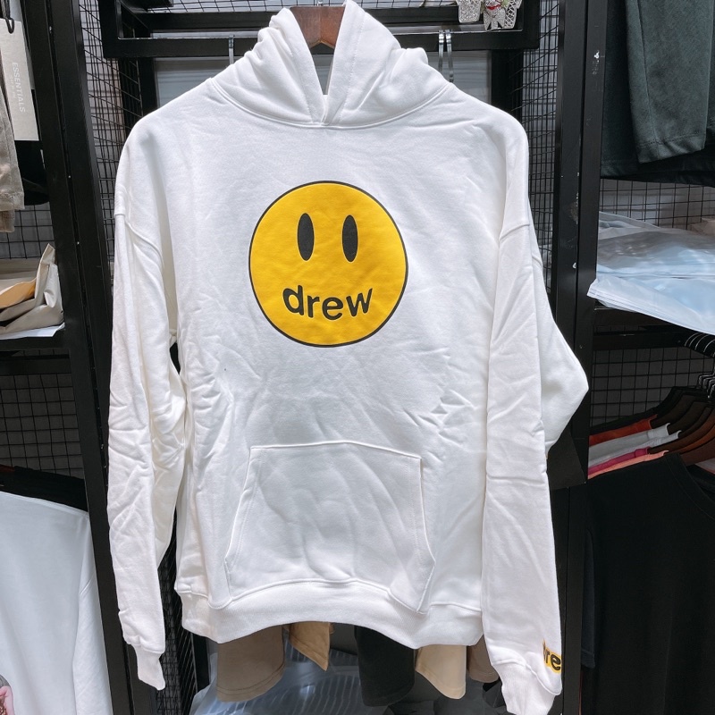 ⚡️[CHỈ 1 NGÀY] - Áo Hoodie Justin Bieber Drew House Mascot Pullover WHITE cao cấp full tag túi, Áo hoodie DREW