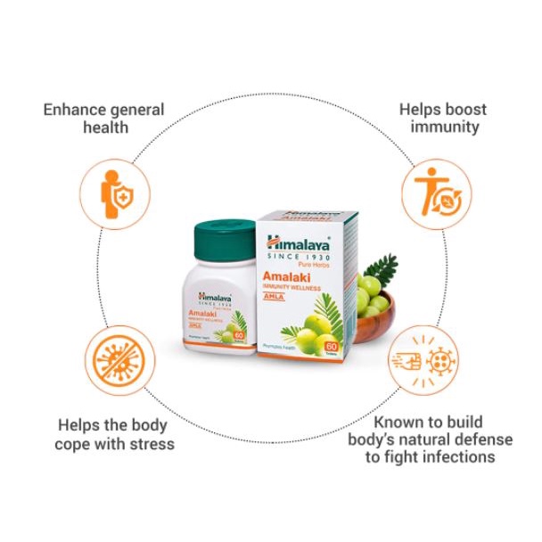 Himalaya Amalaki - Viên uống bổ sung Vitamin C