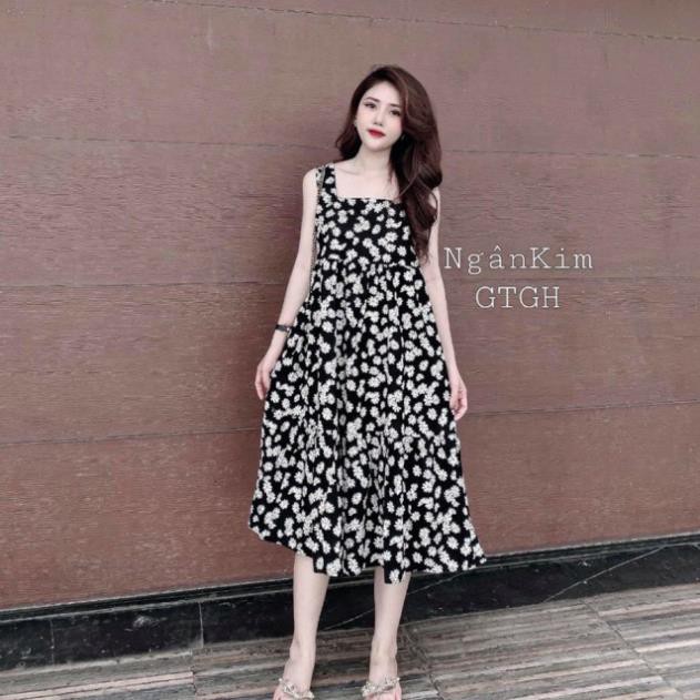 Váy sát nách hoa cúc nhí vintege 3 màu 👗 *