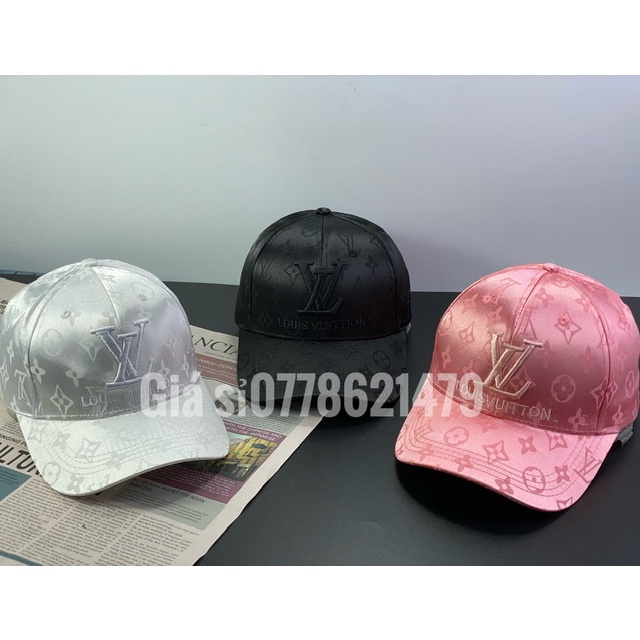 Nón kết - mũ lưỡi trai hàn quốc Ulzzing gấm L/V sành điệu thời trang nữ